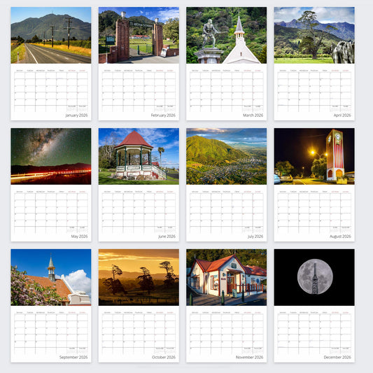 2026 Calendar - Te Aroha