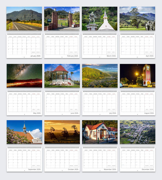 2026 Calendar - Te Aroha